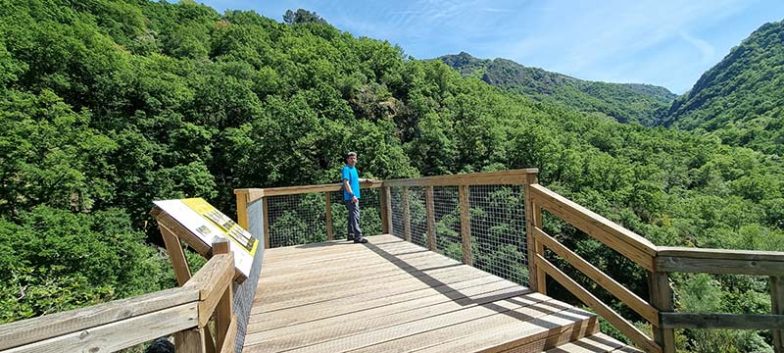 pasarelas del río Mao en la Ribeira Sacra