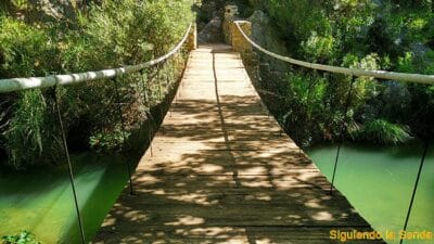 ruta en Benagéber por los chorros de Barchel