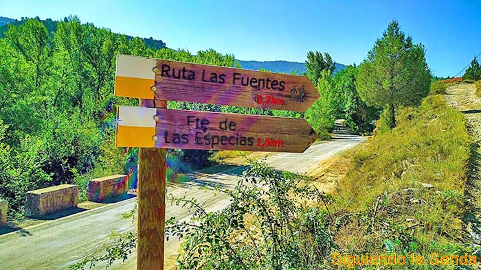 Ruta las fuentes, desde el balneario de Manzanera a la fuente del gavilán.