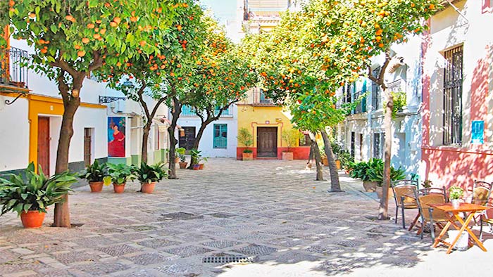 Donde alojarse en Sevilla, barrio de Santa Cruz.