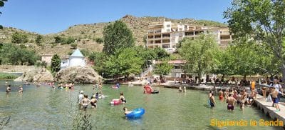 Zona de baño y ruta en Gestalgar