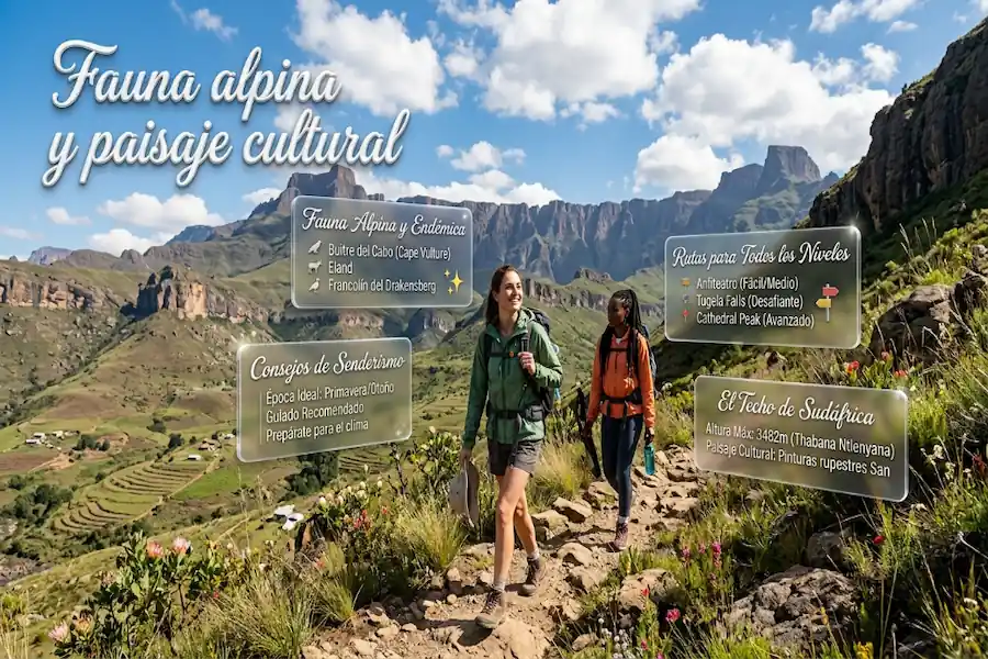 Fauna alpina y entorno del paisaje cultural en la montaña