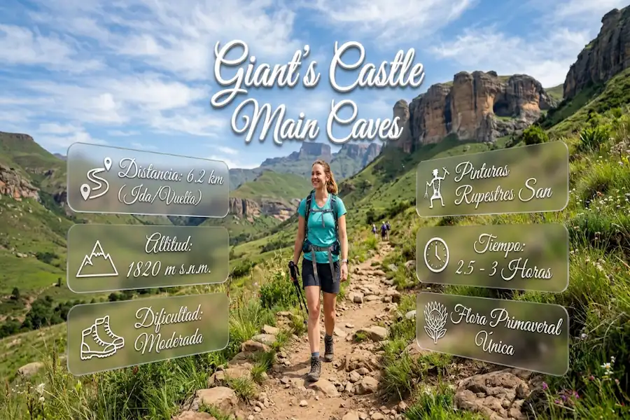 Cuevas principales de Giants Castle con arte rupestre