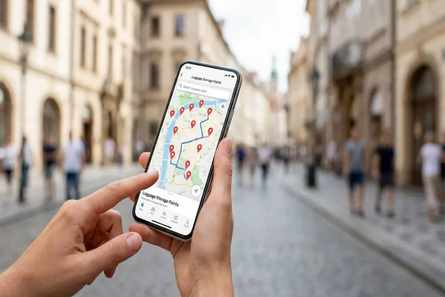 Reserva online de consigna de equipaje a través del móvil