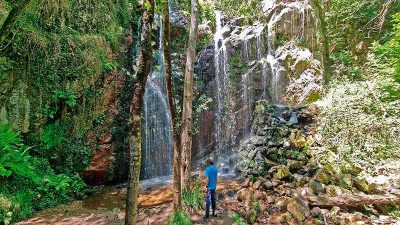 ruta a las cascadas de Guanga
